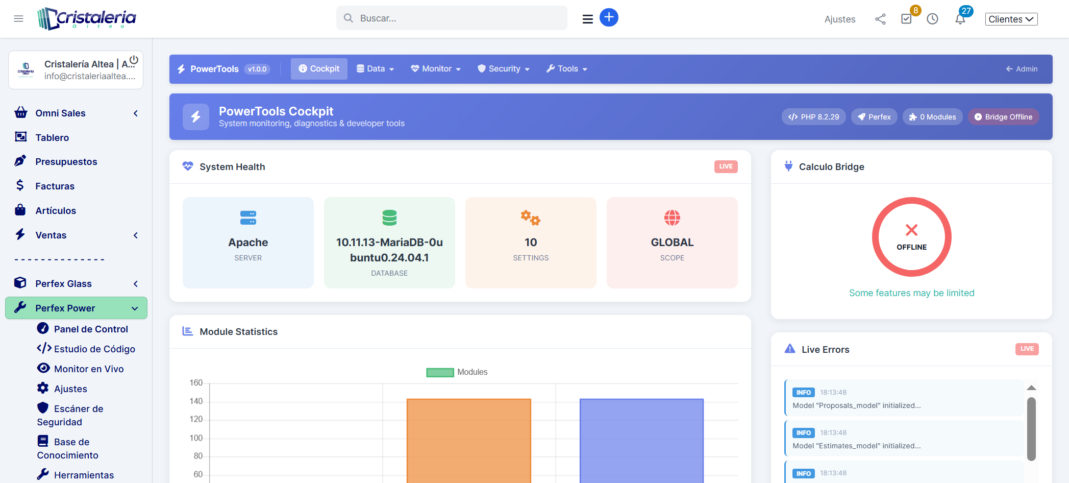 PowerTools Dashboard